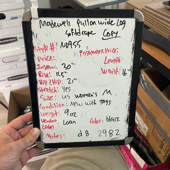 Madewell Pull On Wide Leg Softdrape Trendy Pants US Women's M New - Picture 6 of 6